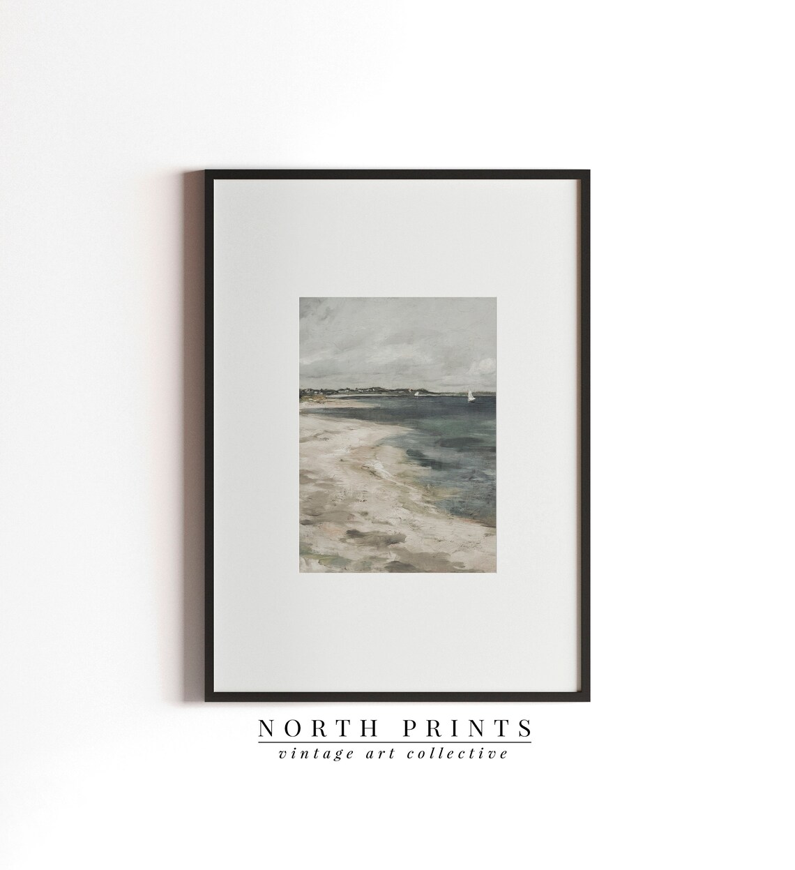 Lake House Decor Vintage Seaside Art Print - Image 3