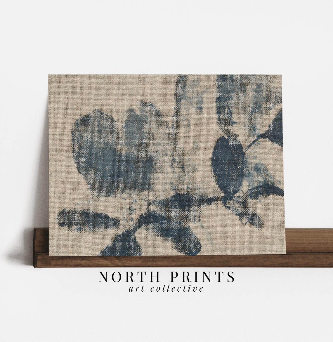 Neutral Botanical Tapestry Wall Art, Abstract Textile Print - Image 2