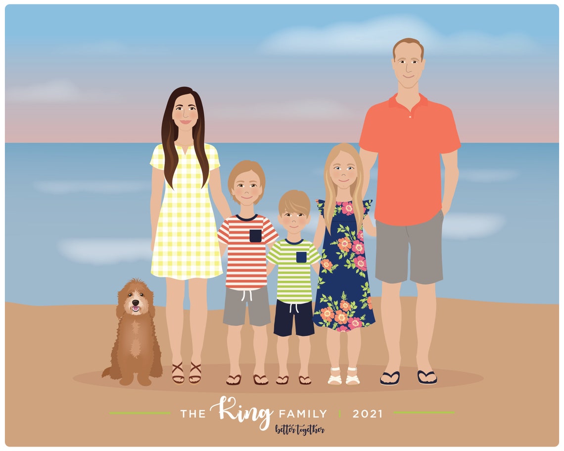 Custom Family Portrait - Illustration - Image 5