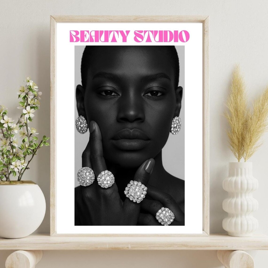 Beauty Salon Poster, Nail Art Luxury Studio Decor