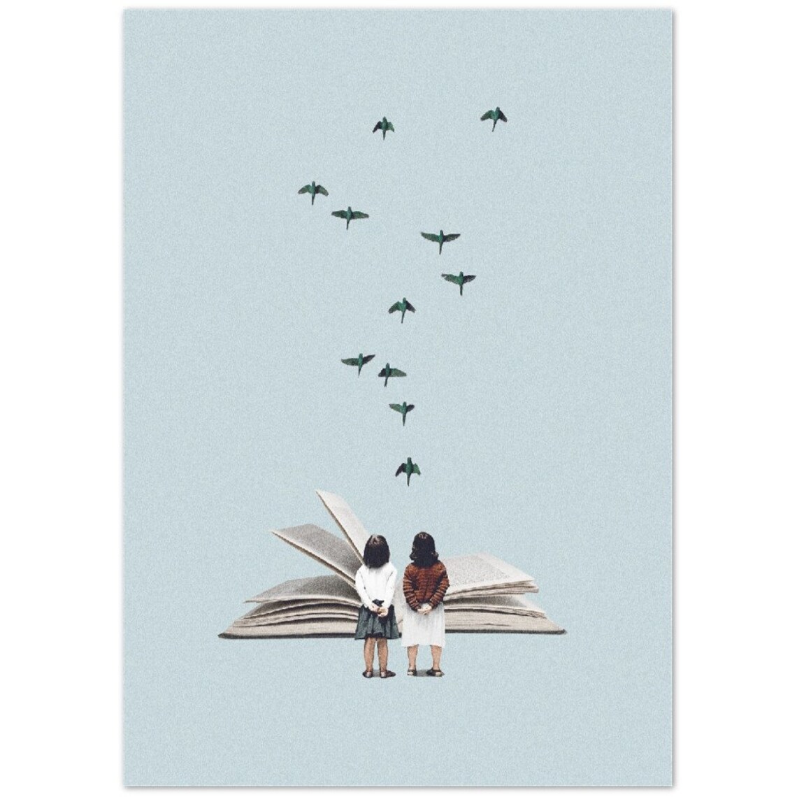 We Communicate Silently Surreal Art Print - Image 2