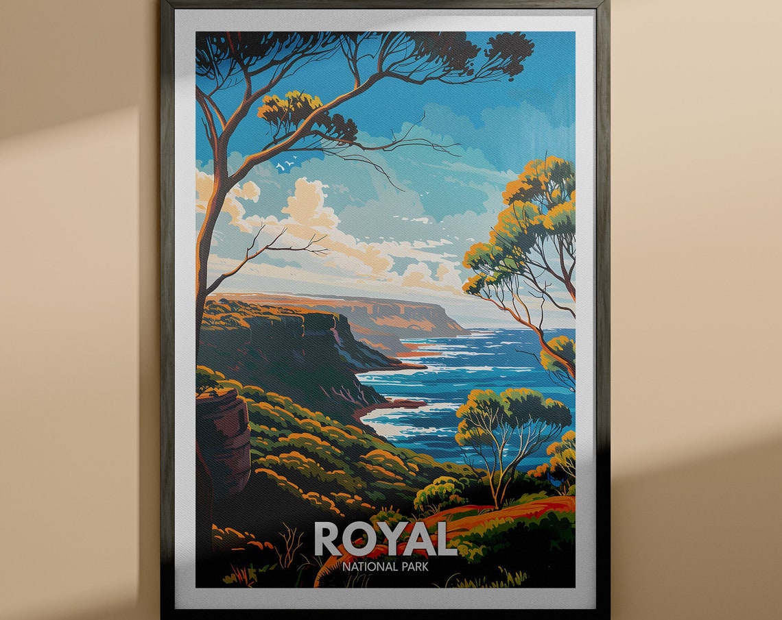 Royal National Park Australia Scenic Coastal Cliffs Ocean Poster
