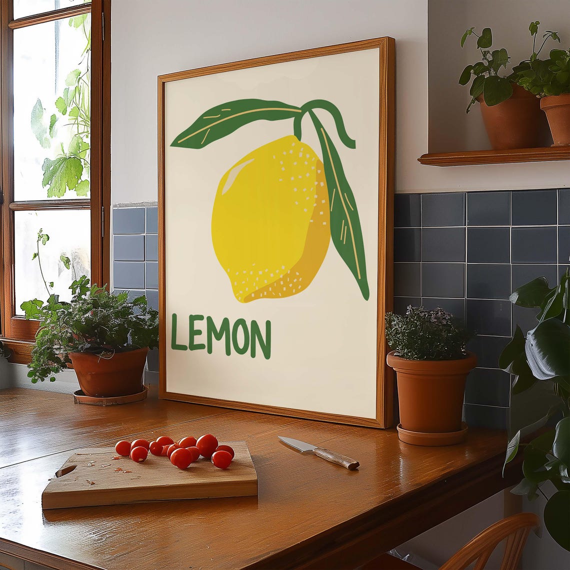 Lemon Kitchen Vintage Poster, Citrus Fruit Print - Image 4