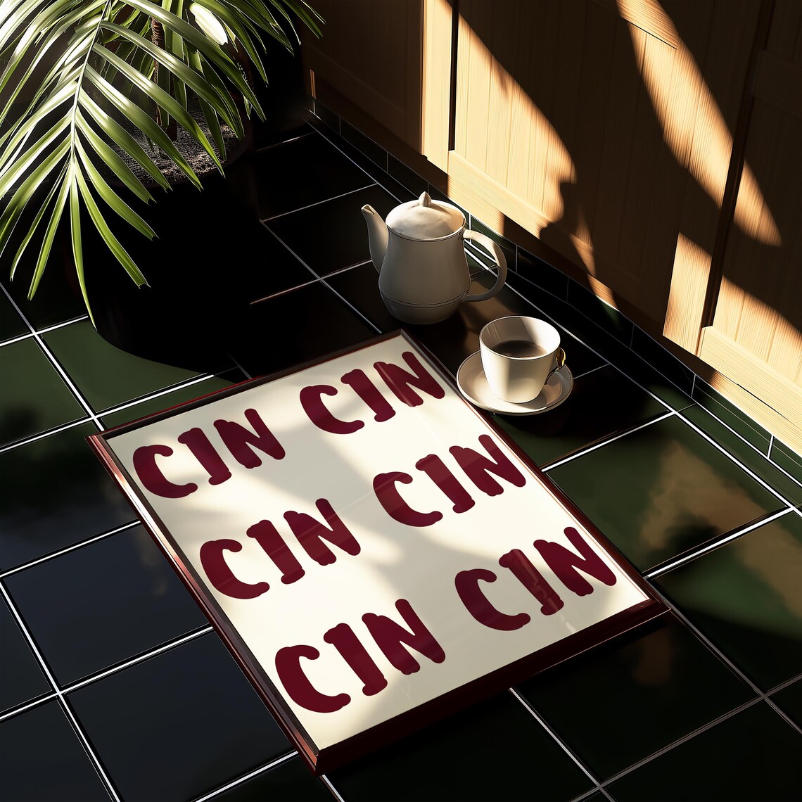 Cin Cin Print, Cheers Wine Toast Art Print