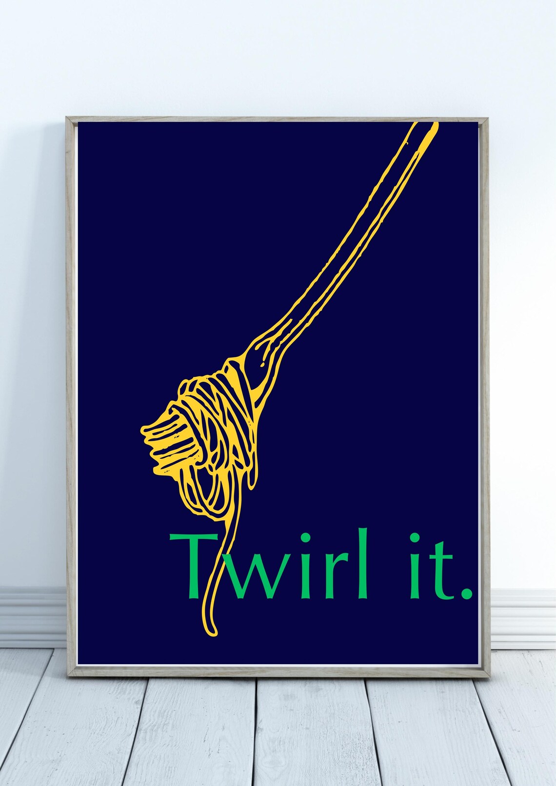 Pasta Typography Poster, Maximalist Kitchen Decor - Image 2