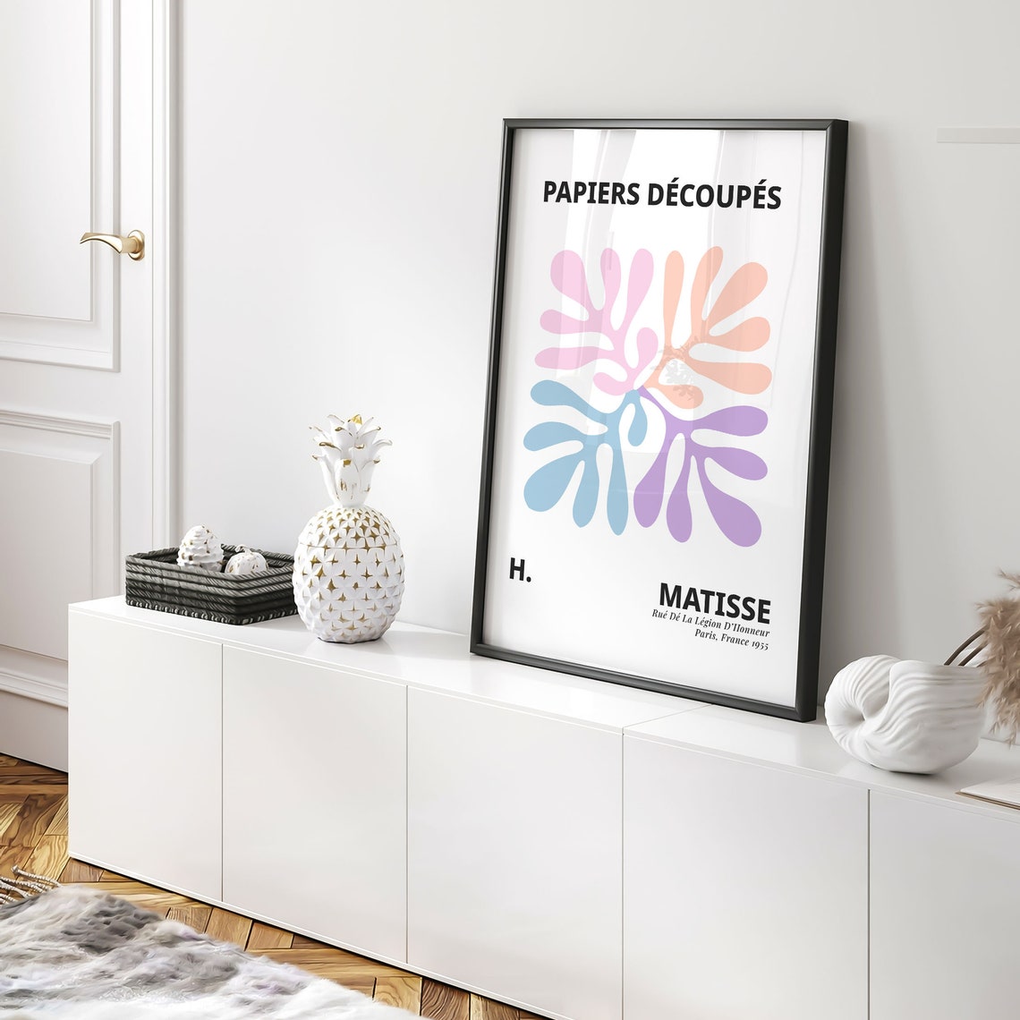 Henri Matisse Papiers Decoupes Pastel Leaf Cut Outs Pink Art Poster - Image 5