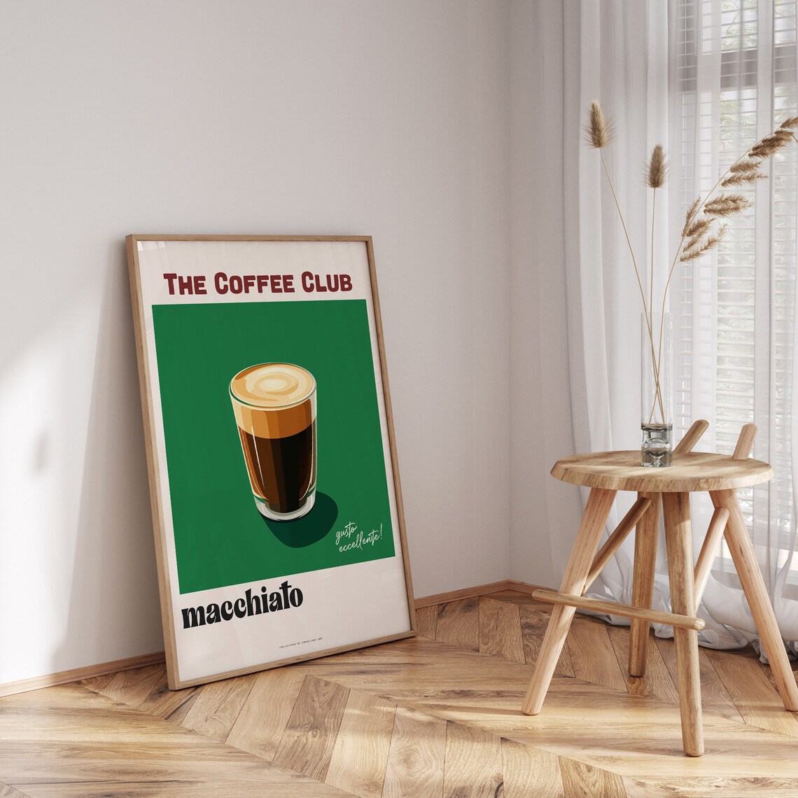 The Coffee Club Macchiato Espresso Italian Cafe Bar Art Poster - Image 3