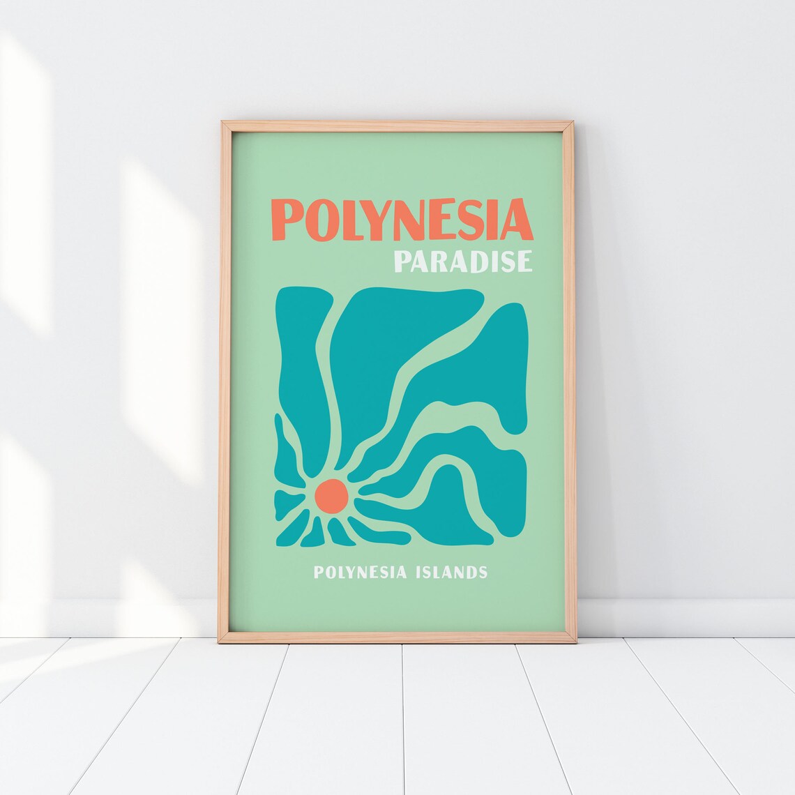 Polynesia Travel Poster, French Polynesia Beach - Image 3