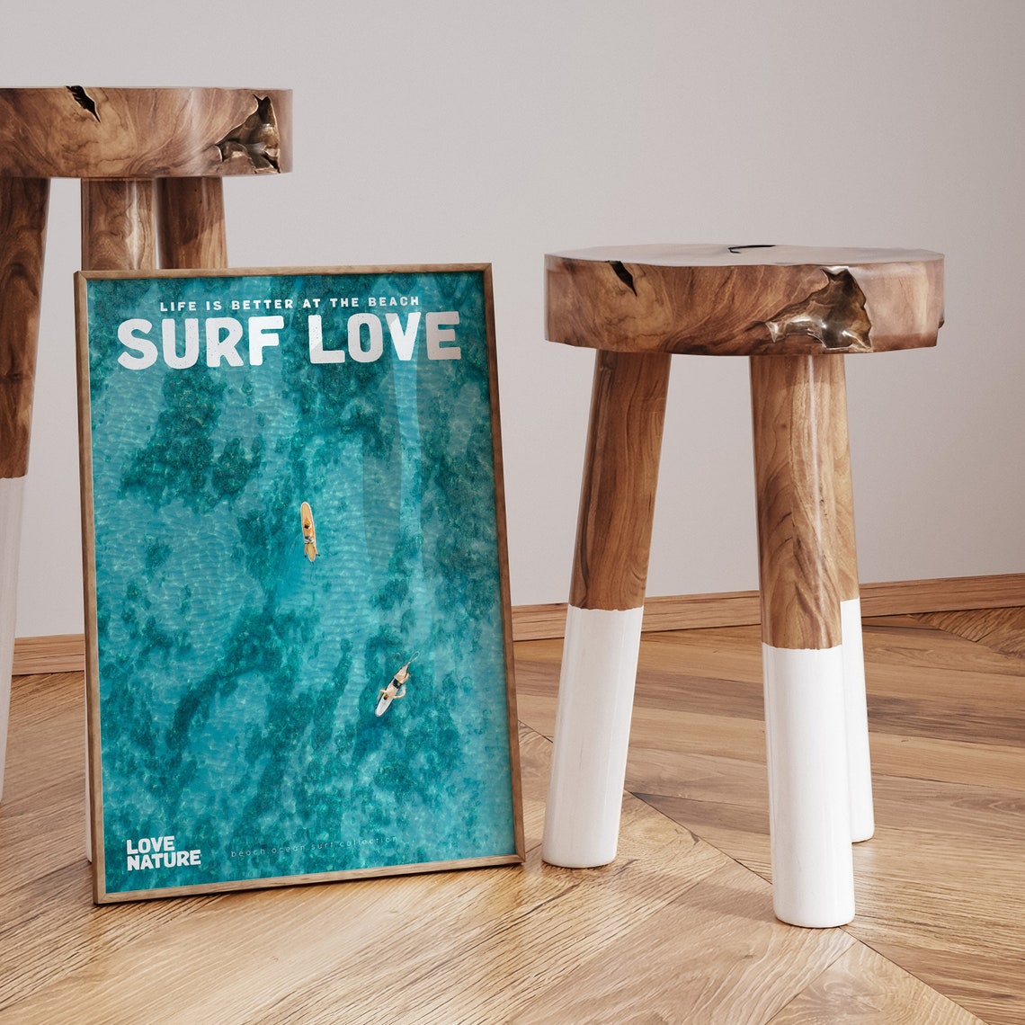 Aerial Surf Poster Surf Love Movie Poster And Magazine Cover Style Print Surf Wall Art Surfer Posters Aesthetic Surfer Gift Surfing Photo - Image 3