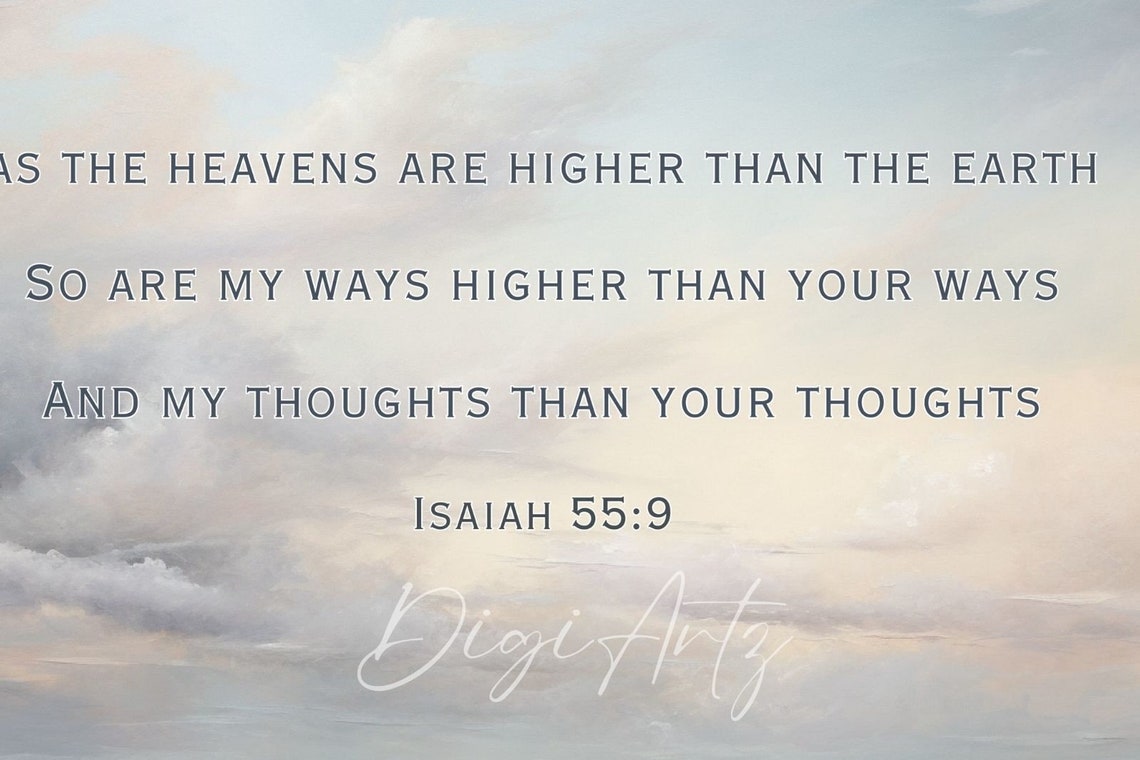 Frame Tv Bible Verse Isaiah 55 Scripture My Ways Higher Than Your Ways Bible Quote My Thoughts Than Your Thoughts Christian Frame Tv - Image 6