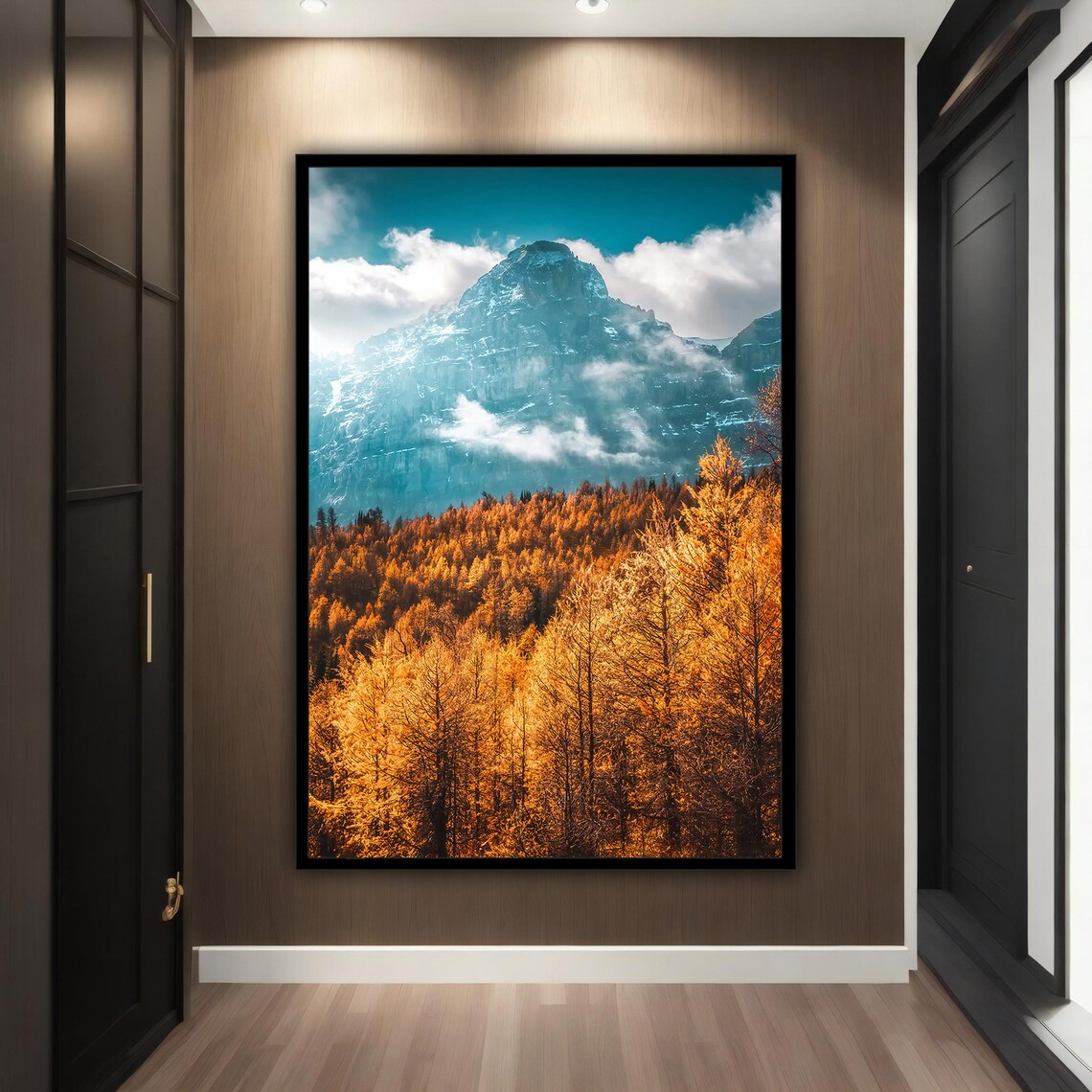 Fall Landscape Forest And Mountain Travel Poster - Image 3