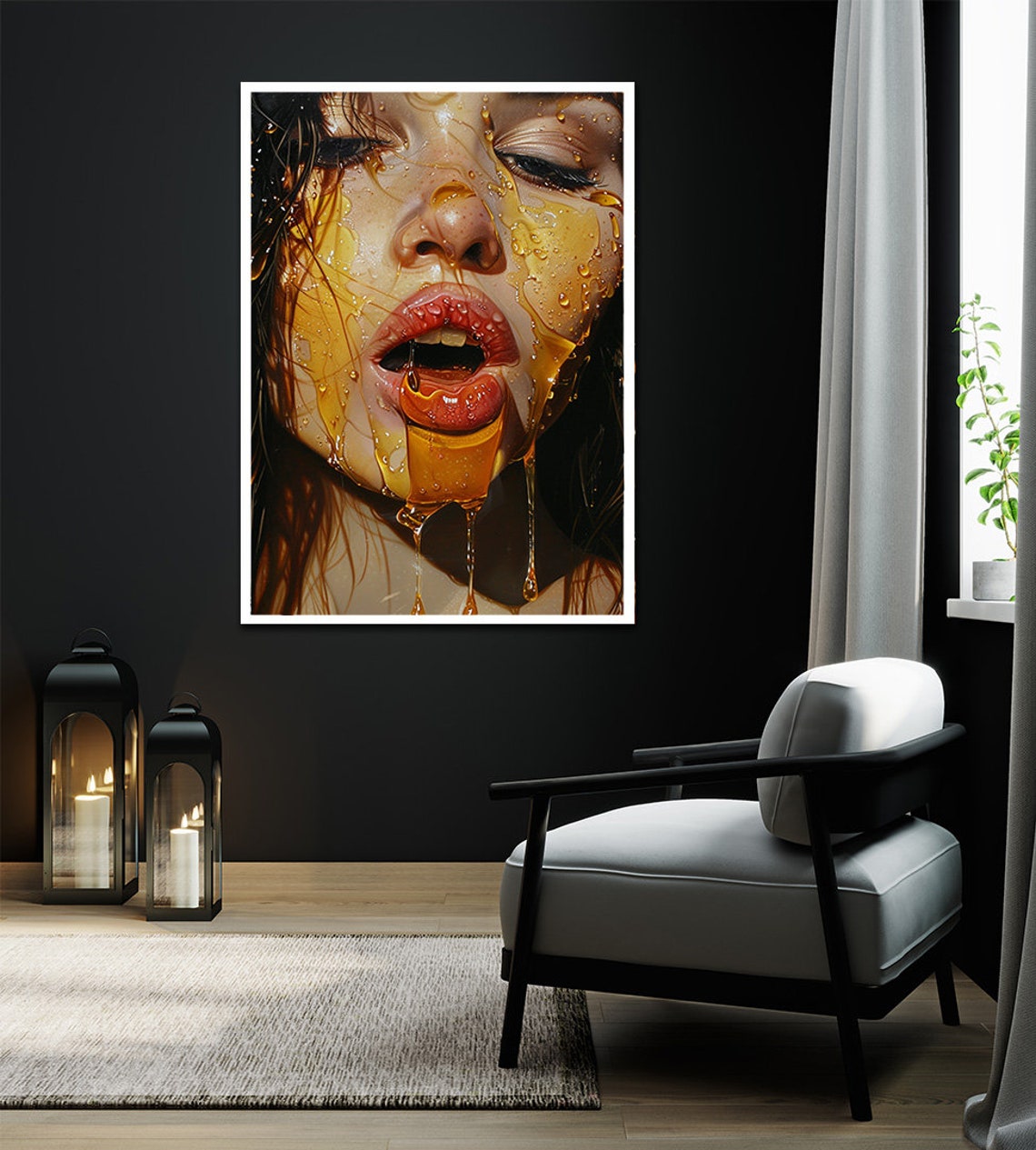 Naked Woman Wall Art Bedroom Art Naked Woman Print Sexy Nude Woman Modern Poster Female Print - Image 2