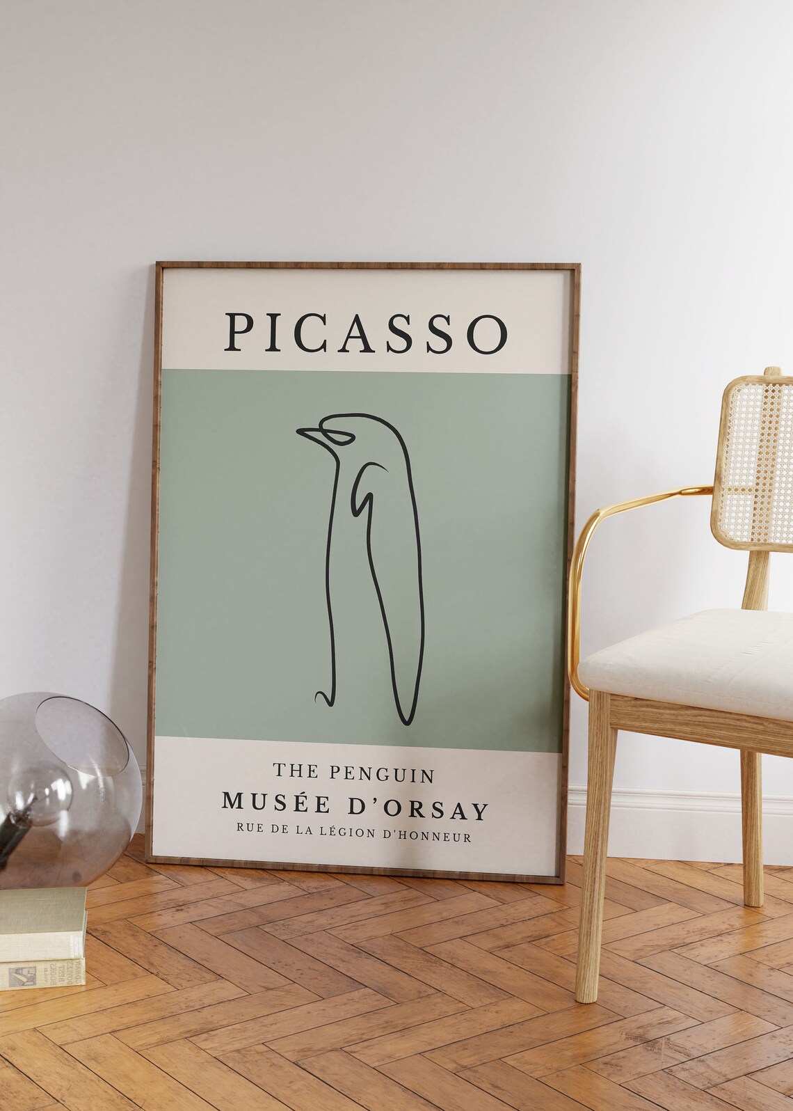 Picasso Penguin Line Art Print, Minimalist Sketch - Image 2