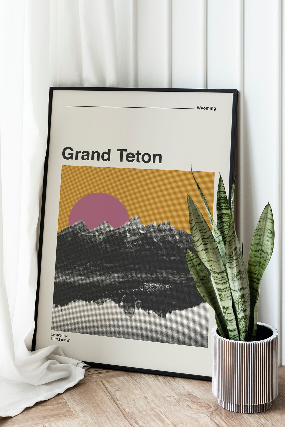 Grand Teton National Park Mid Century Poster Print - Image 3