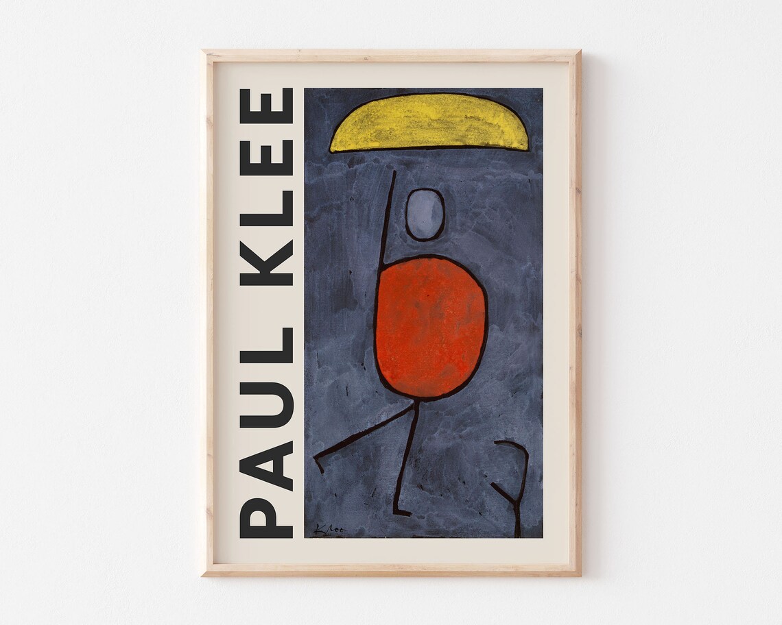 Paul Klee Mit dem Sonnenschirm With the Parasol Figure Poster