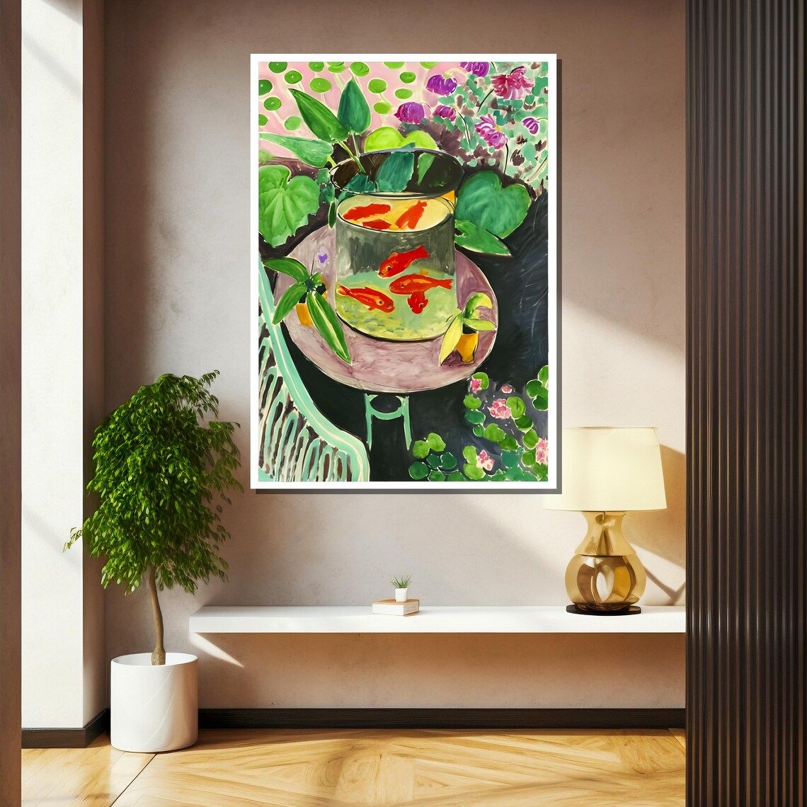 Henri Matisse Goldfish Bowl In The Lush Garden Fauvist Poster - Image 2