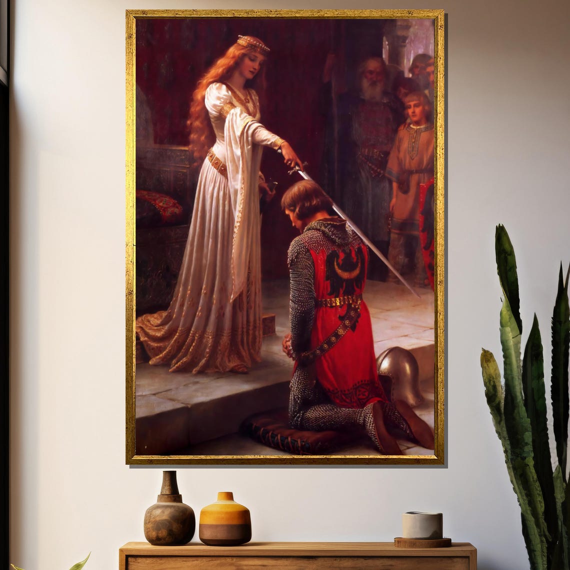 Edmund Blair Leighton The Accolade Knighting Ceremony Poster