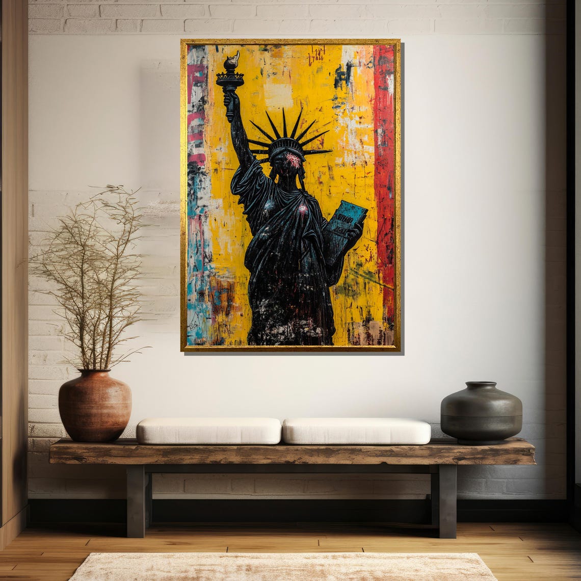 Statue Of Liberty Painting Graffiti Urban Art Bold Street Art Print Modern Wall Decor Abstract Liberty Artwork Unique Gift - Image 5