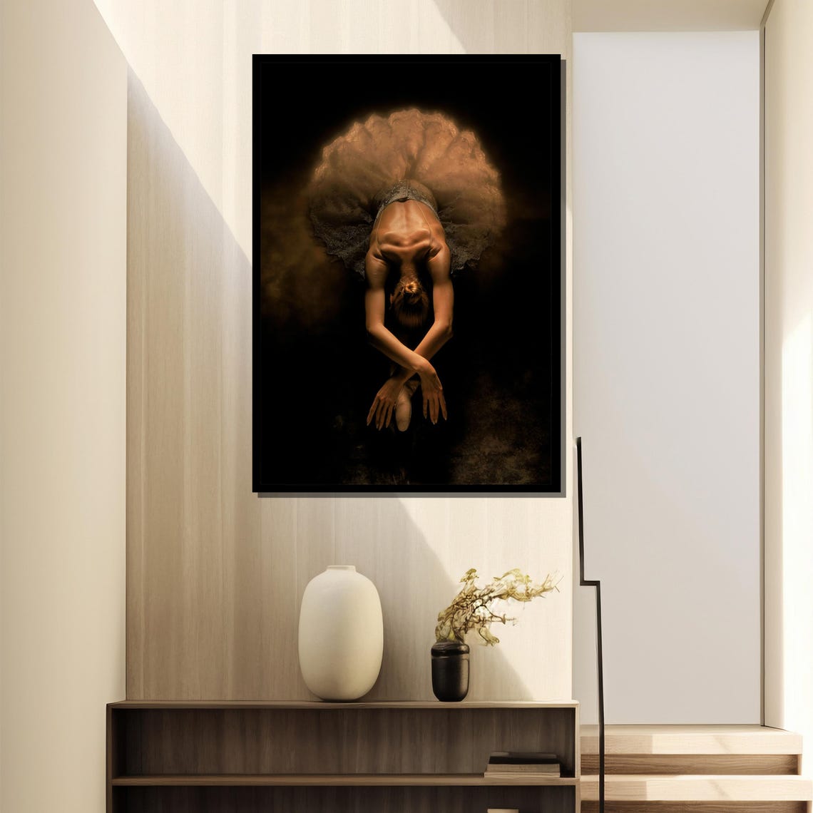 Elegant Ballerina Painting Graceful Dance Art Gift For Ballet Enthusiasts And Home Wall Decor - Image 4