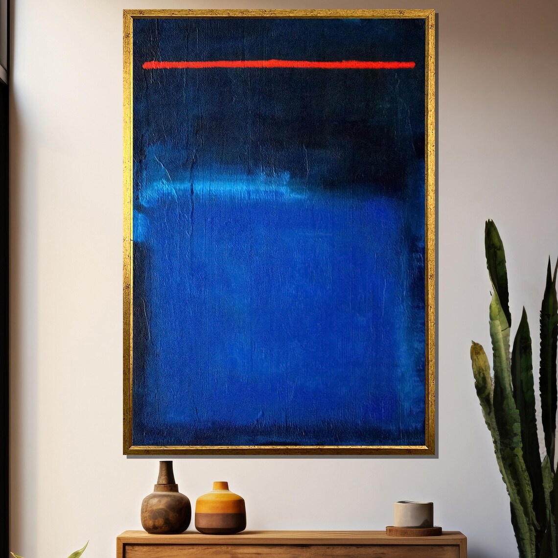 Mark Rothko Untitled Blue and Red Abstract Art Print