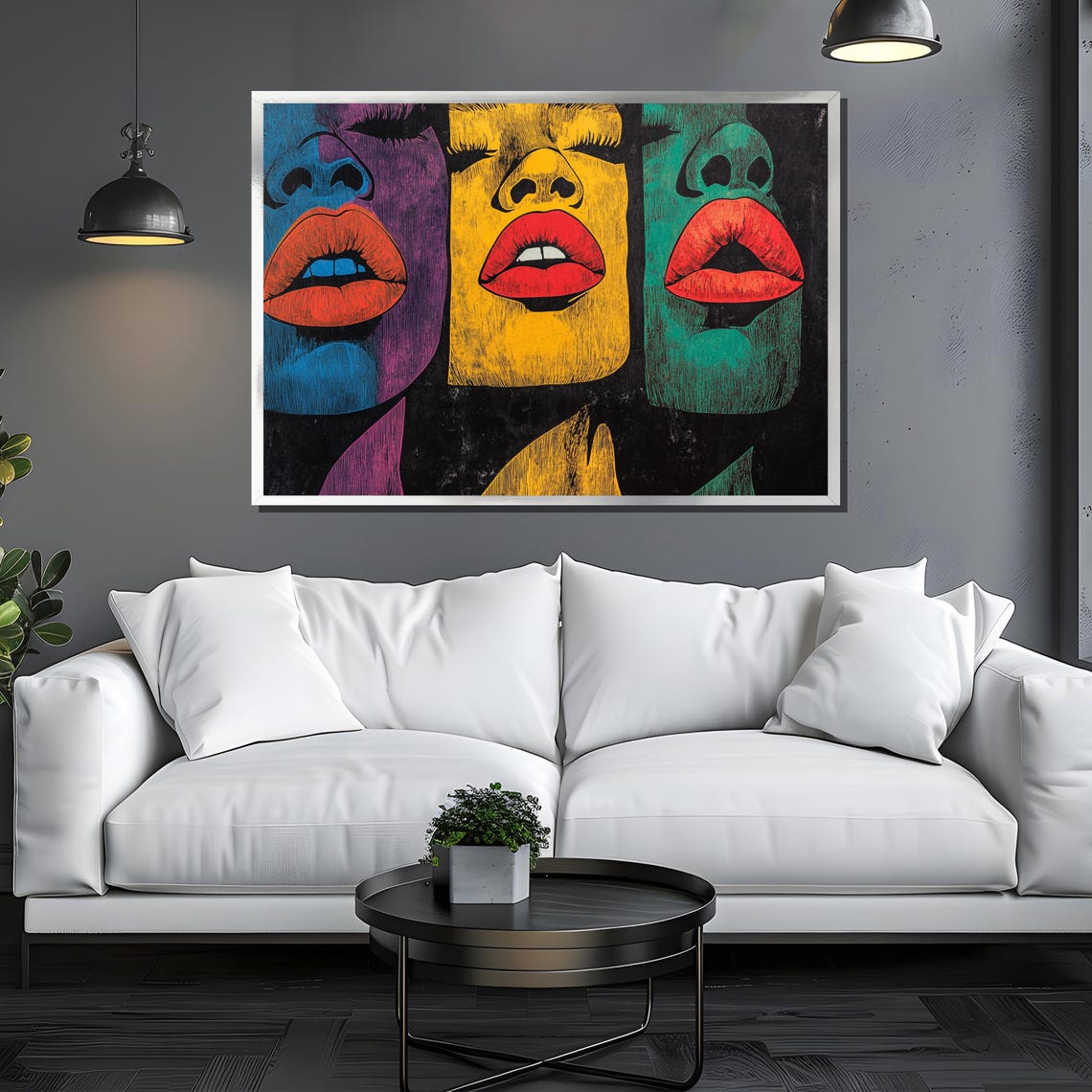 Bold Expressions In Color Pop Art Painting Gift Celebrating Diversity And Confidence - Image 3