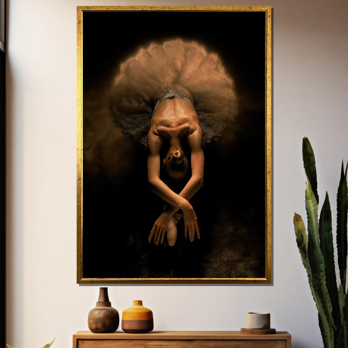 Elegant Ballerina Painting Graceful Dance Art Gift For Ballet Enthusiasts And Home Wall Decor