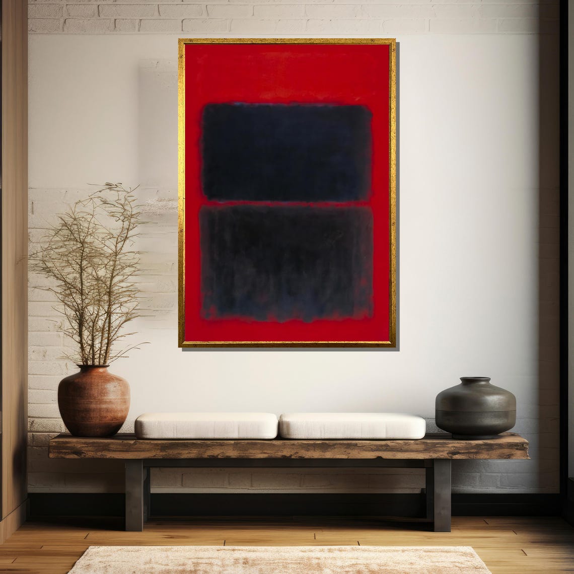 Mark Rothkos Light Red Over Black 1957 Bold Abstract Painting Gift For Modern Art Enthusiasts And Collectors - Image 5