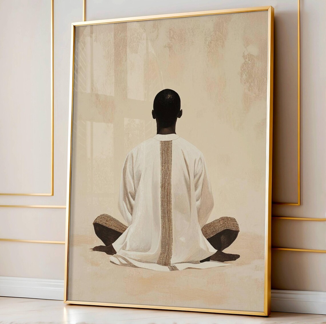 Black Spiritual Art Print, Afrocentric Faith Poster