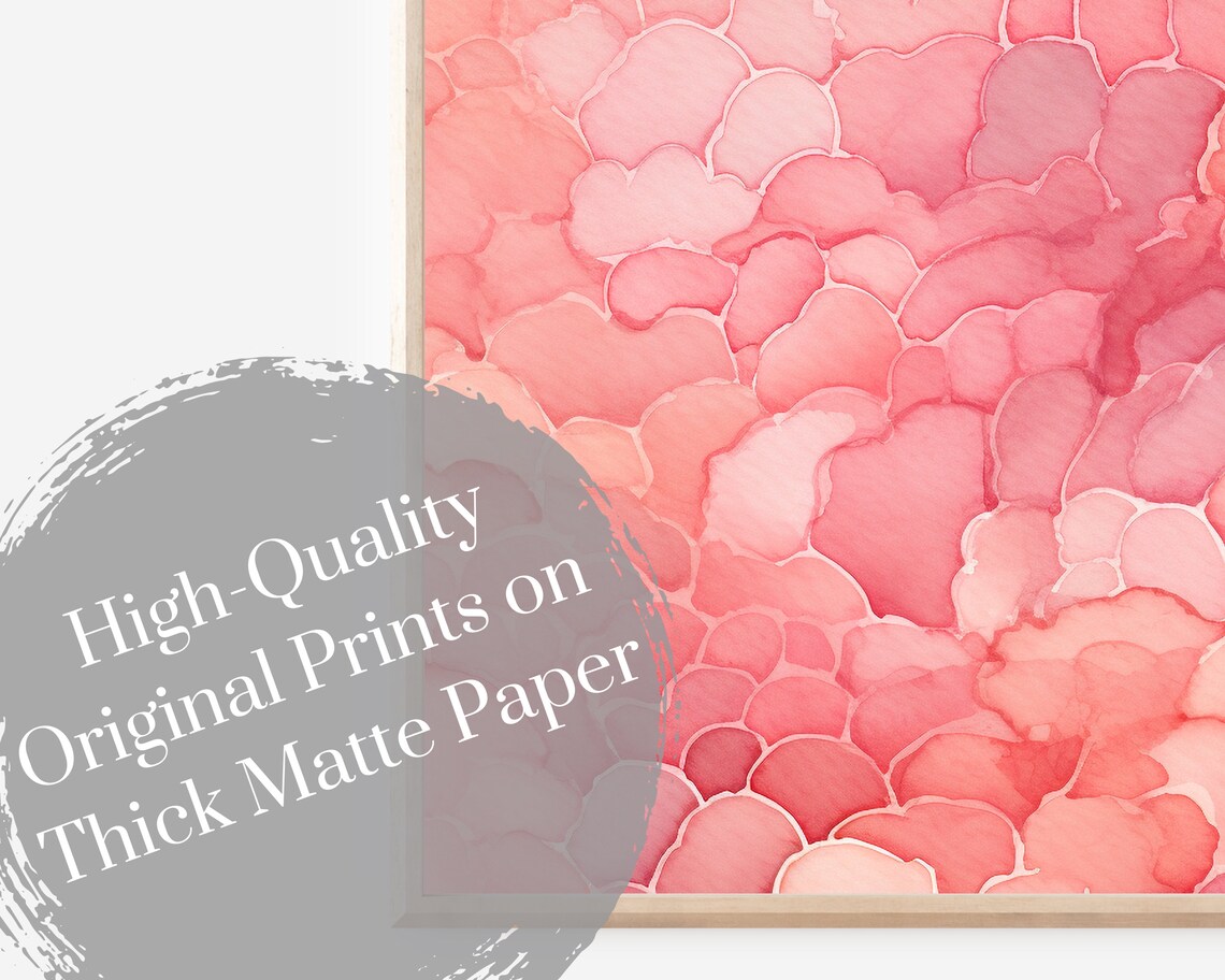 Coral Pattern Watercolor Art Print Coastal Decor Nautical Wall Decor Modern Sea Life Illustration - Image 3