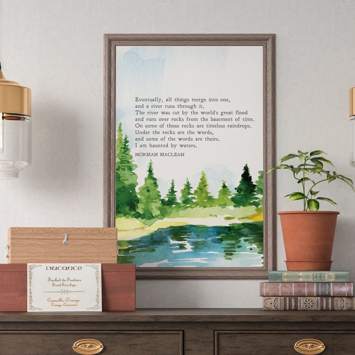A River Runs Through It, Norman Maclean Art Print - Image 2