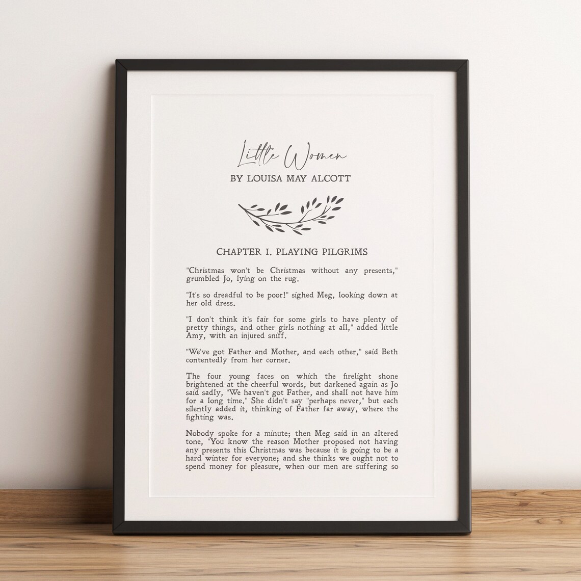 Little Women Quotes, Louisa May Alcott Minimalist Poster