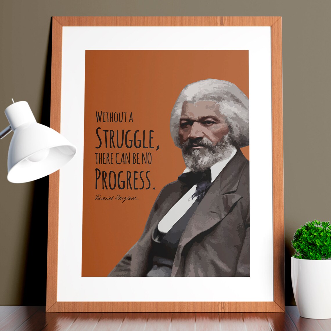 Frederick Douglass Civil Rights Quote Poster Print