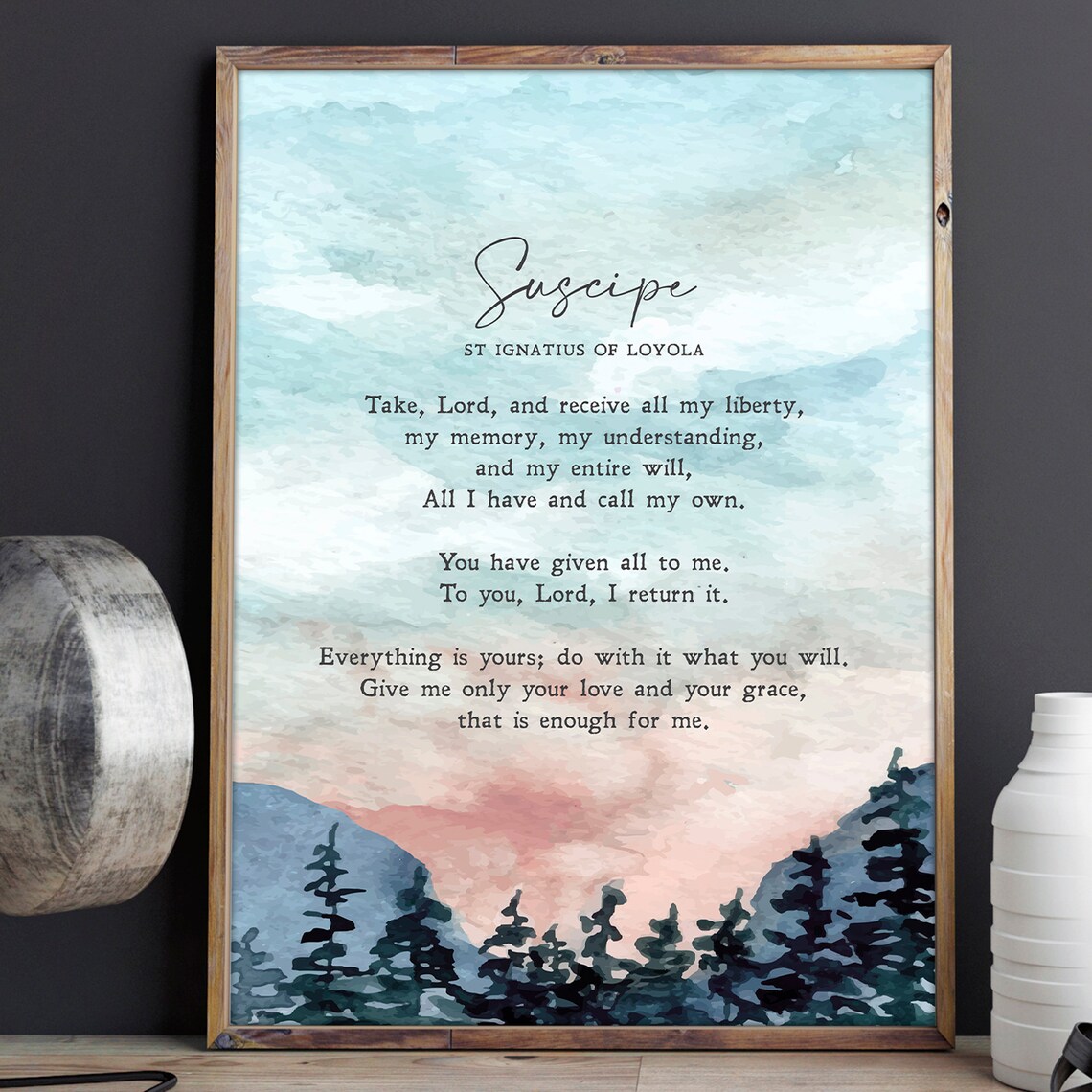 St Ignatius Of Loyola Suscipe Religious Art Print - Image 2