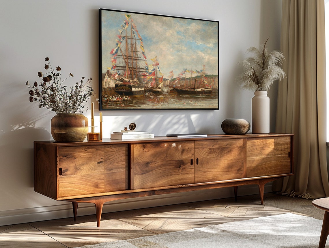 Eugene Boudin Harbor Festival Tall Ships Celebration Regatta Art Print - Image 3