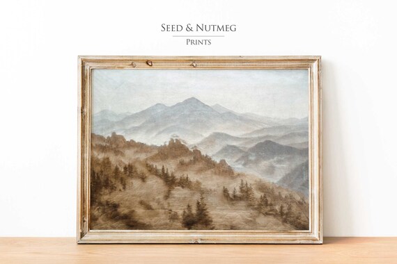 Mountain Wall Art Vintage Wall Art Wall Art Boho Wall Art Prints Neutral Art Prints French Country Art 26