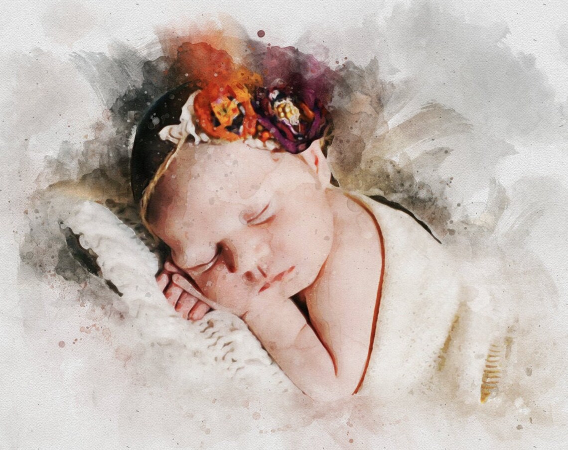 Custom Watercolor Portrait From Photo, Mom Gift - Image 2