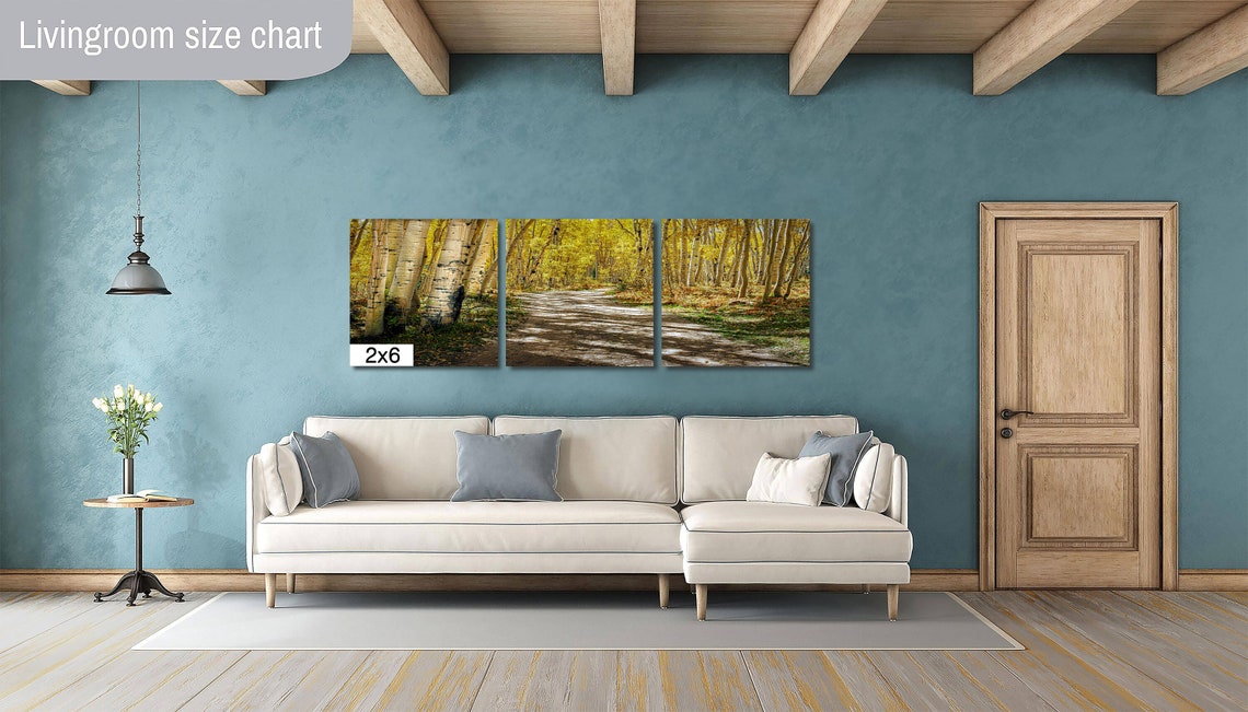 Sun Dappled Trail Winding Through Golden Aspen Forest Fall Poster - Image 3