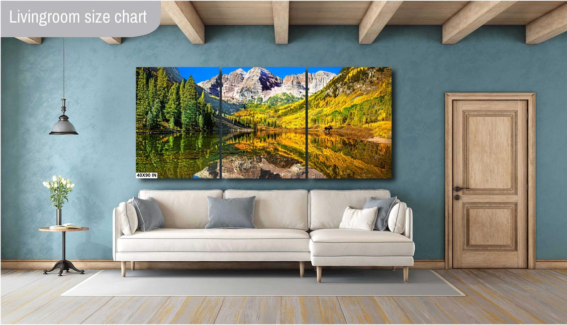Maroon Bells Mirror Lake Reflection with Moose Autumn Poster - Image 2