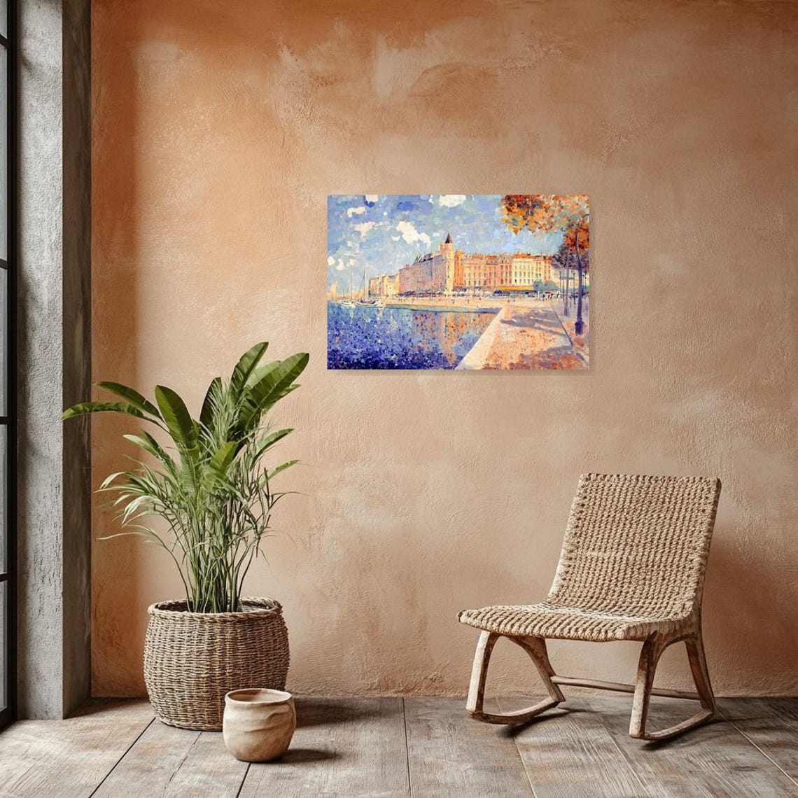 Custom Print Inspired By Impressionism With Vibrant Colors And Nautical Themes For Home Decor - Image 3