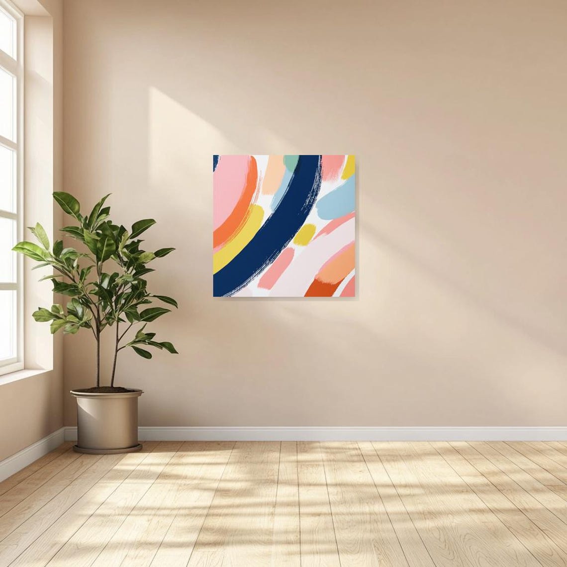 Colorful Abstract Art Inspired By Henri Matisse Bold Brush Strokes For Modern Home Decor Wall Art - Image 2