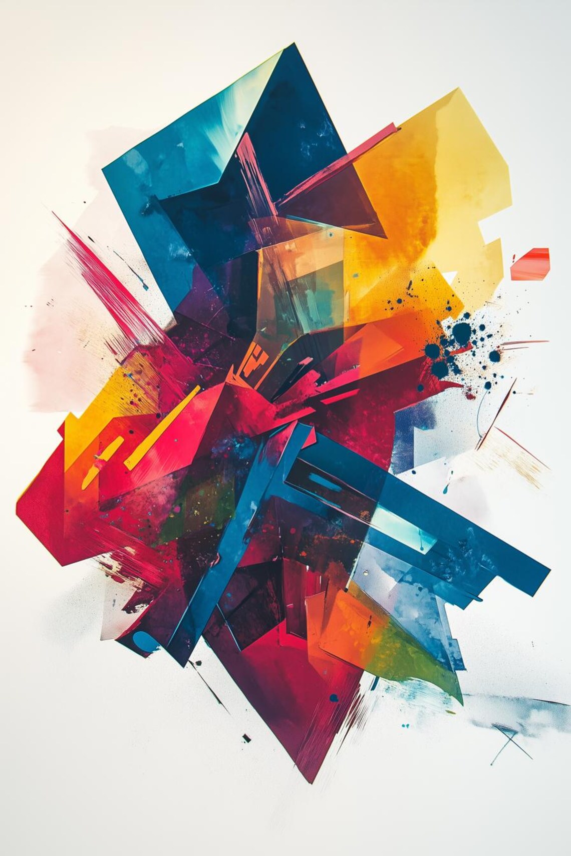 Abstract Colorful Art Inspired By Modernist Styles