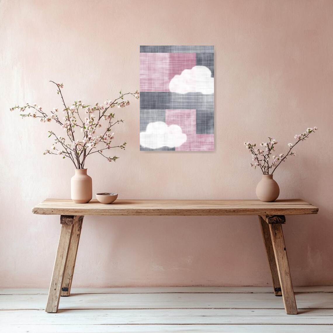 Abstract Cloud Print Inspired by Mark Rothko - Image 2