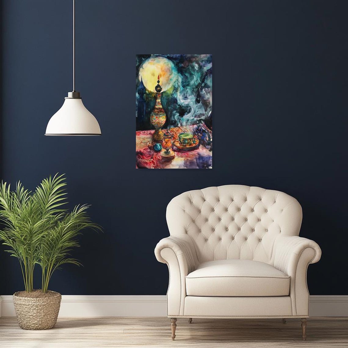 Art Inspired By Wassily Kandinsky Abstract Nightstill Life Print Colorful Wall Art Home Decor Unique Modern Artwork - Image 3