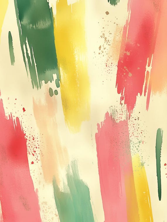 Colorful Abstract Print Inspired By Impressionism With Bold Brushstrokes For Stunning Wall Art And Home Decor