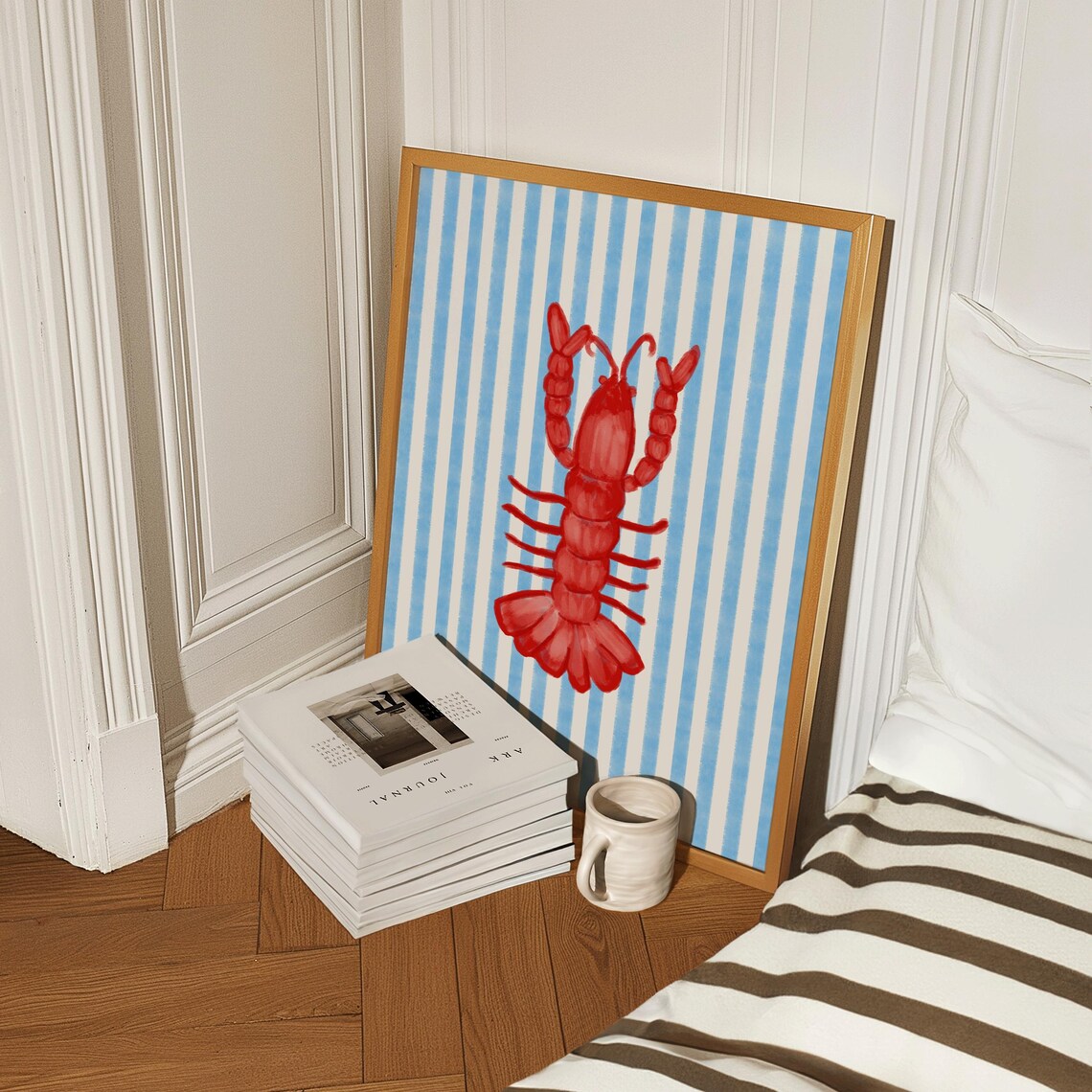 Lobster Print, Vintage Coastal Kitchen Art - Image 2