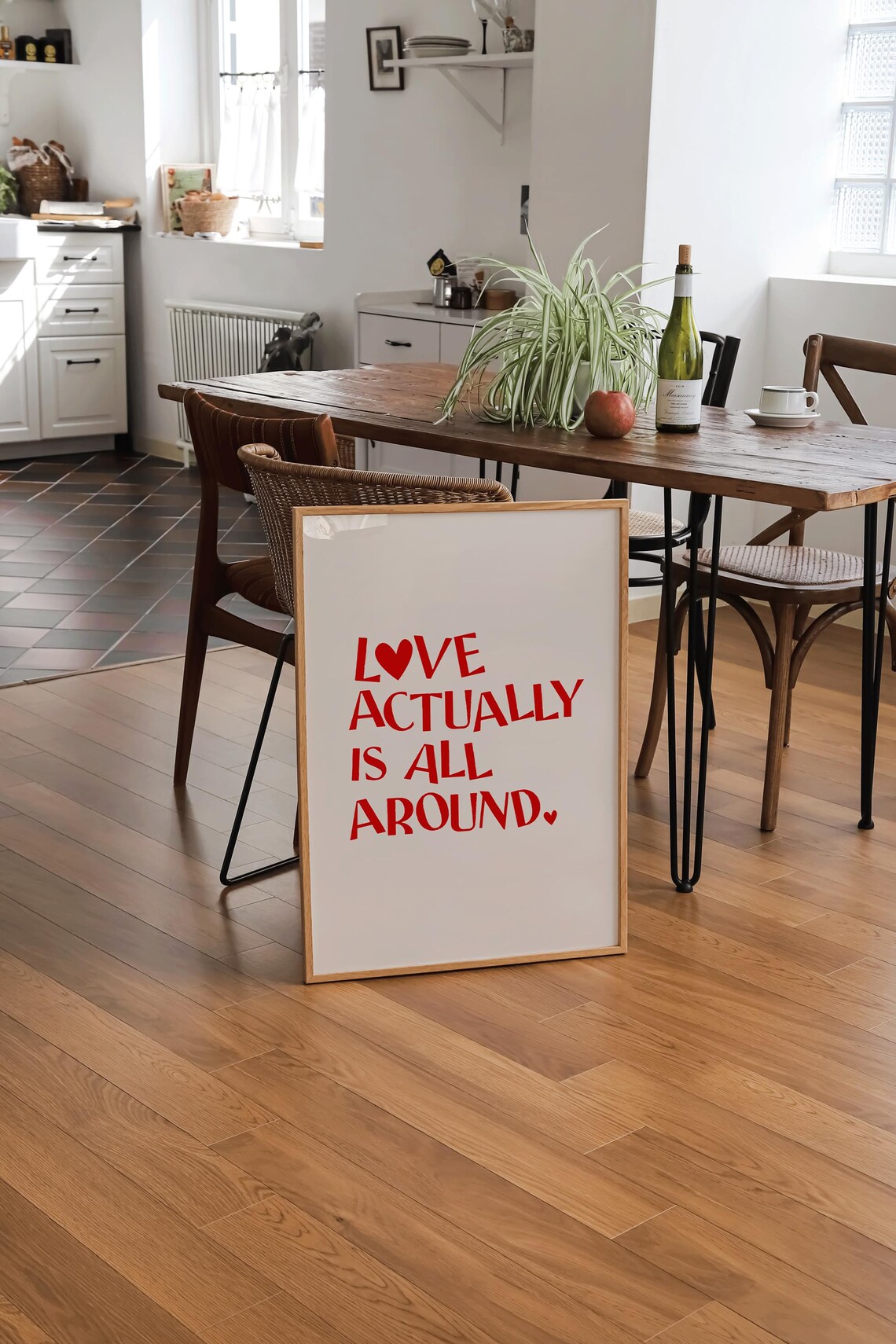 Love Actually Vintage Mid-Century Modern Art Print