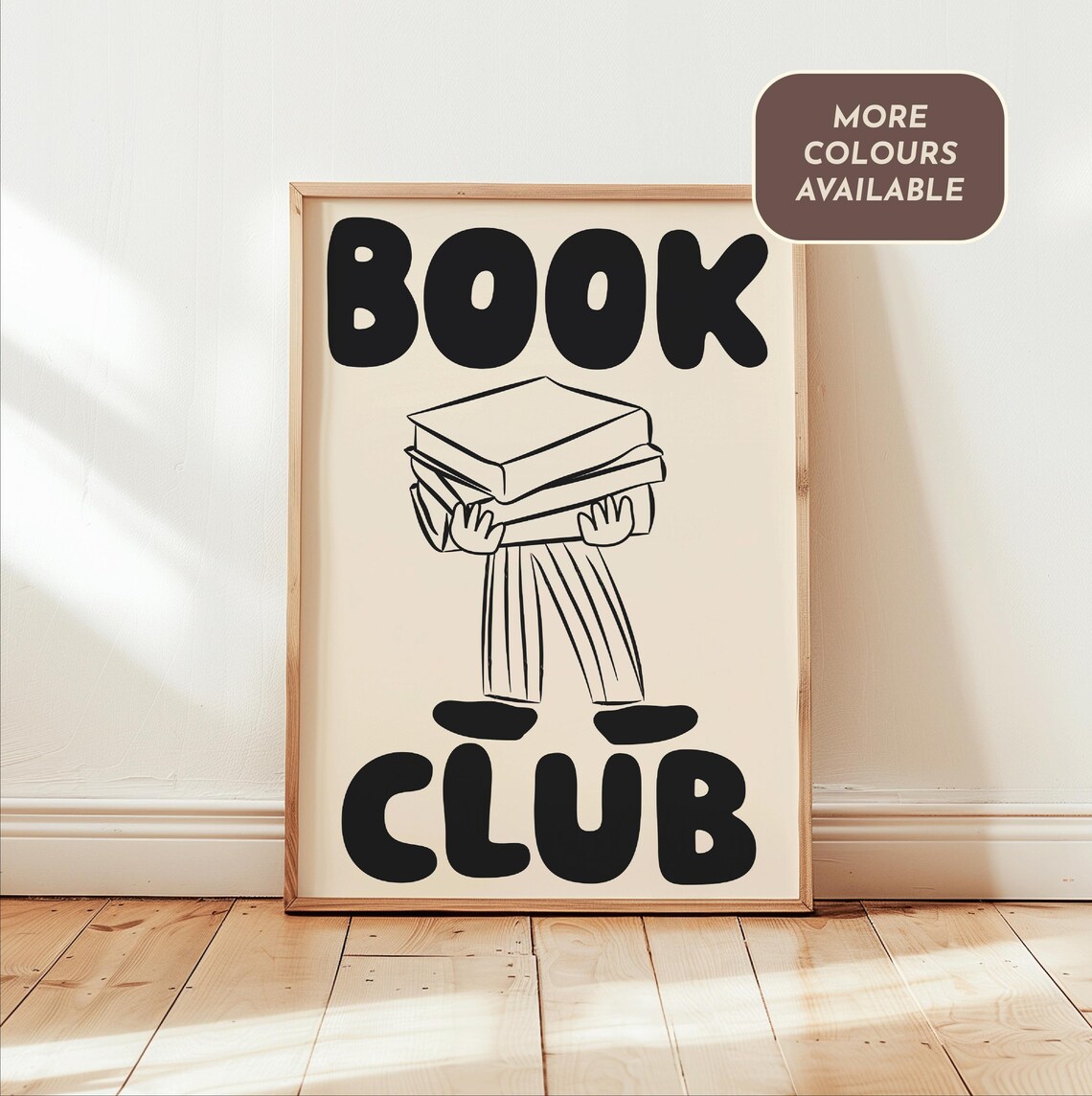 Book Wall Art Print, Funny Reading Illustration - Image 6