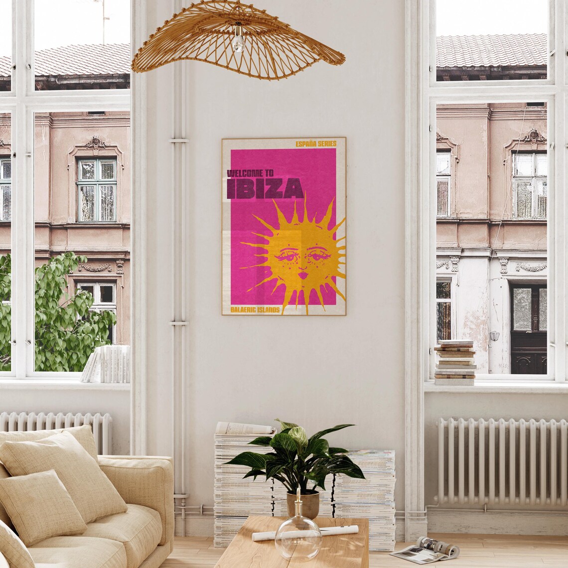 Welcome Ibiza Modern City Travel Poster - Image 2