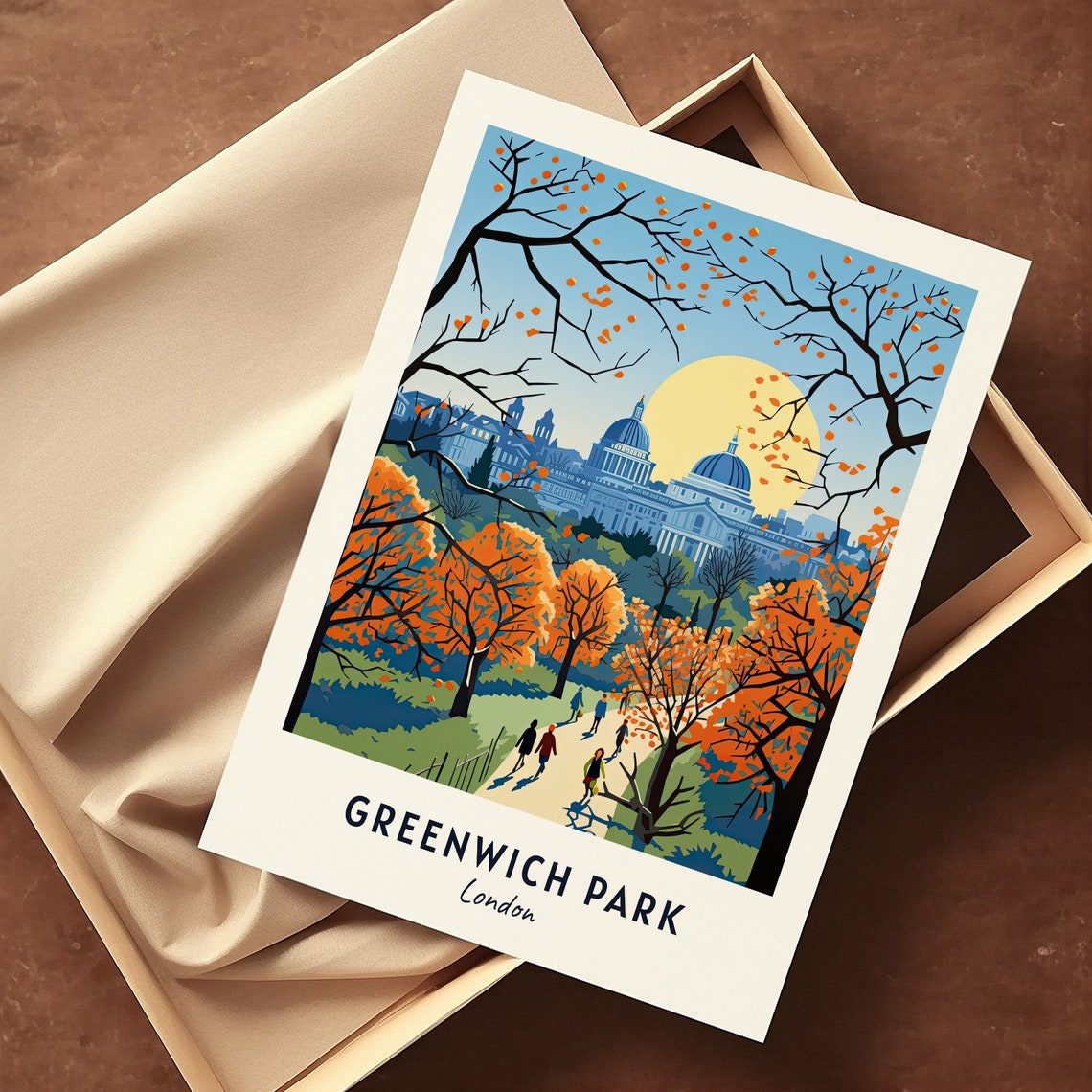 Greenwich Park London Travel Print Wall Art Greenwich Park London City Print Greenwich Park London Travel Gift Greenwich Park - Image 3