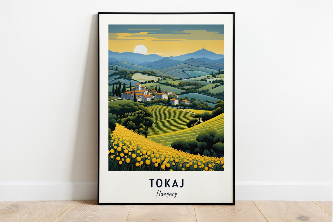 Tokaj Travel Print Wall Art Tokaj Hungary City Print Tokaj Travel Gift Tokaj City Poster Travel Gift Wedding Gift